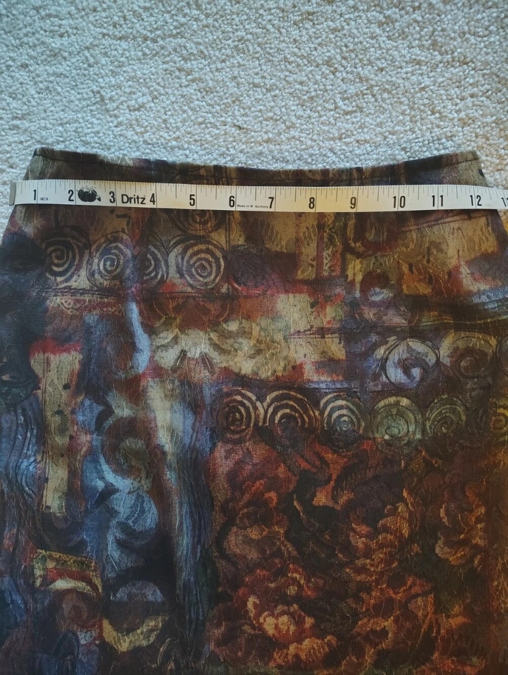 Columbus Avenue Women's Multicolor Abstract Skirt Regular Size S